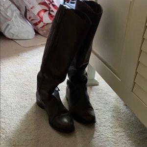 Dark brown boots